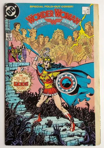 Wonder Woman 10 Dc Comics 1987 Portada Wraparound Perez Am01
