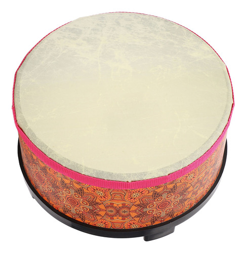 Tambor Toy Para Niños, Mano, Piel De Oveja, Marco De Madera,