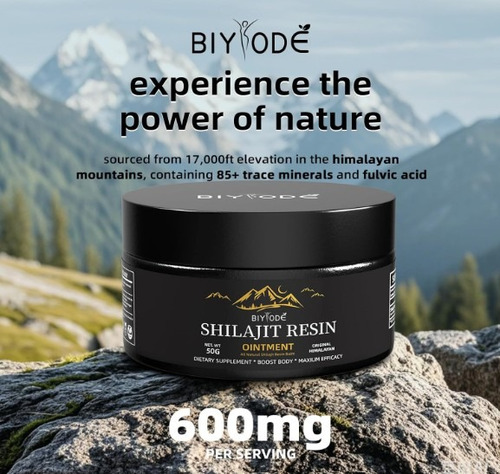 Shilajit Resina Himalaya Biyode 50g Puro Importada Sin Sabor