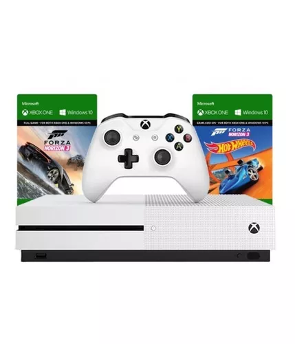 Vídeo game Microsoft XBox One S 500GB Branco + Jogo Forza Horizon 3