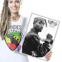 Comprar Tupac Amaru Poster Quadro Placa De Rap E Hip Hop A3 01