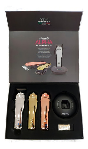 Máquina de cortar cabelo profissional Gamma Piu Absolute Alpha Silver