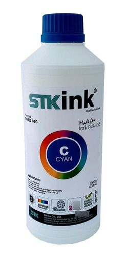 Tinta Stk Corante Bulk Ink Para Epson Ecotank Refil  1 Litro