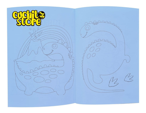 Pack 5 Libros Colorear Dinosaurio Para Pintar Niños