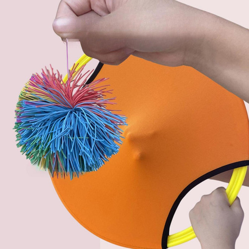 Trampoline Paddle Game Hlema Paddle Y Flighty Naranja