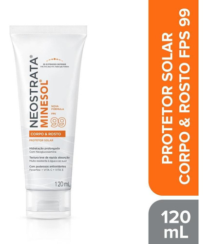 Protetor solar  Neostrata  Minesol Protetor Solar Minesol Corpo E Rosto Fps 30 99FPS  en creme 120mL