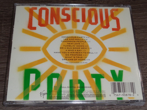 Ziggy Marley & The Melody Makers, Conscious Party, Cd Import (Usado)