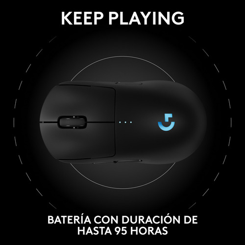 Mouse Inalámbrico Gamer Logitech G Pro 2 Lightspeed Negro