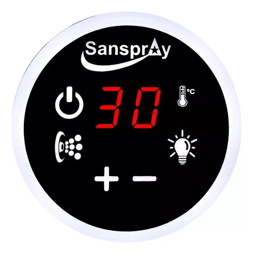 Painel Digital Marcador Temp Aquecedor Sanspray 4 Funções