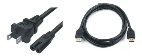 Cable De Corriente Para Fuente Poder One S + Cable Hdmi 1.2m