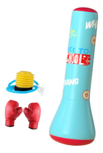 Fs Saco De Boxeo Inflable Para Niños Con Guantes De 120cm