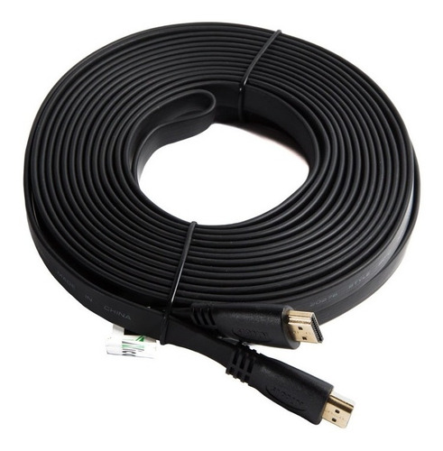 Cable Hdmi Plano Encauchetado De 10 Metros Alta Calidad