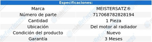 Manguera Moldeada 525i 2.5l 6 Cil 01 Al 03 Meistersatz