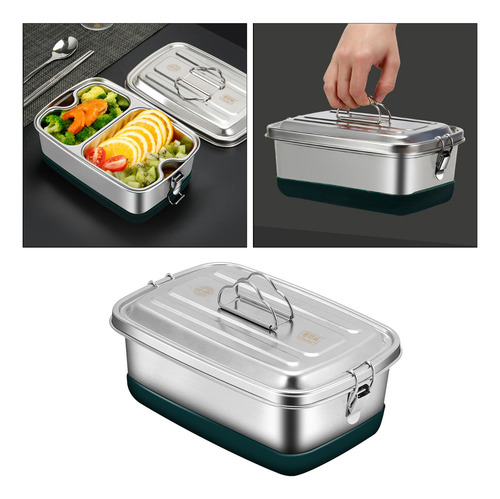 C-f Fiambrera Bento De Acero Inoxidable Contenedor Para