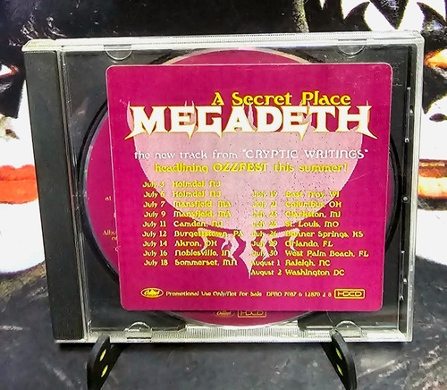 Cd Megadeth Single A Secret Place 2 Versiones Inconseguibl