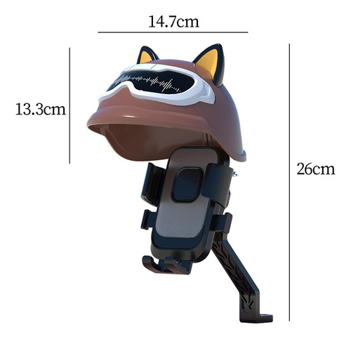 Soporte Para Teléfono De Motocicleta Con Cubierta Estilo C