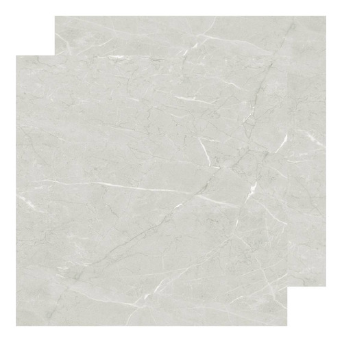 Porcelanato Gris Claro Marmolado Satinado Armani Aqua 120x12