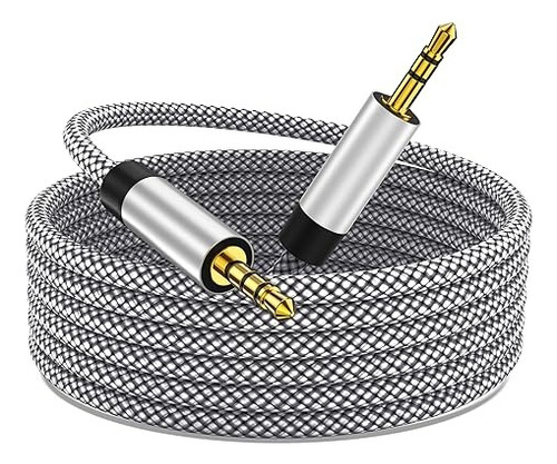 Cable Auxiliar Trenzado De Nailon Macho A Macho 1m