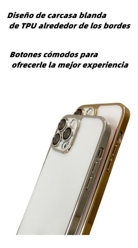 Funda Transparente De Pc Con Película De Lente Para iPhone
