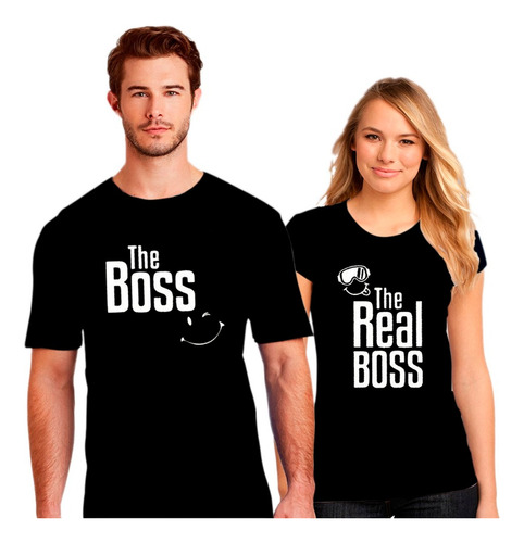 Par De Poleras Pololos/novios/enamorados The Boss- Real Boss