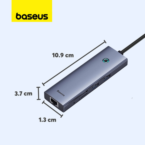 Hub Adaptador Usb-c 7 En 1 Baseus Hdmi Usb 3.0 Ethernet Sd