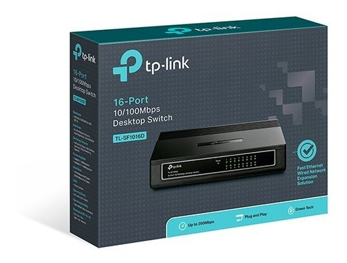 Imagen 3 de 3 de Switch 16 Puertos 10 100 Mbps Tplink Tl-sf1016d Desktop