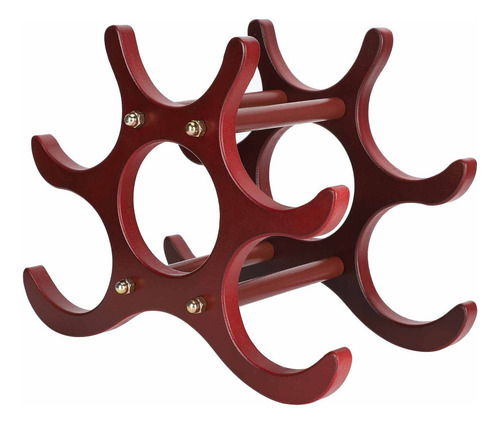 Para Expositor De Vino De Madera, Robusto Soporte Vertical