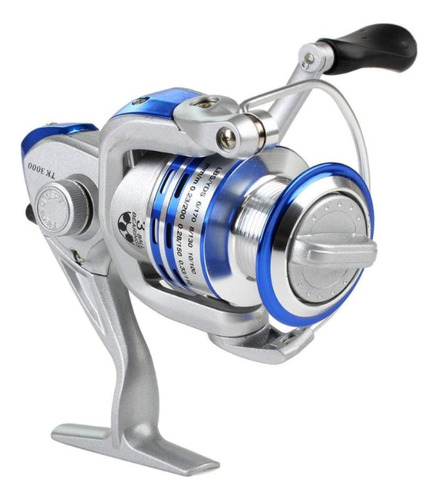 T Fishing Molinete DFG 20 com carrete de pesca 2000 con línea de 0,18/240 m, 0,20/195 m 0,25/125 m Derecha/Izquierda Azul