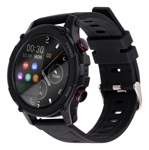 Smartwatch Techzone Deportivo Contra Salpicaduras Grado Ip67 Color de la caja Negro y Blanco Color de la correa Negro Diseño de la correa Casual