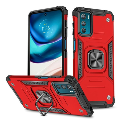 Funda Resistente A Golpes Con Anillo Para Motorola Moto G42