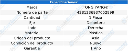 Tolva Salpicadera Chrysler Pt Cruiser 2001 - 2005 Der Sxc