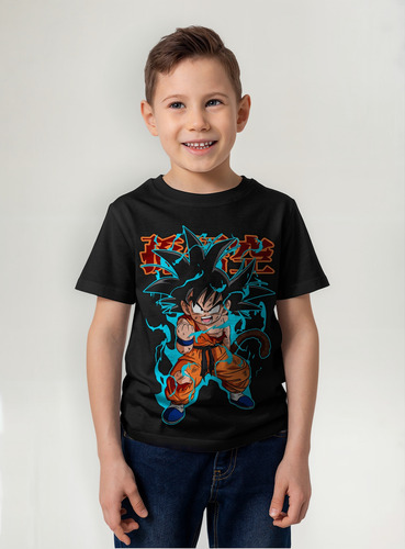 Playera Para Niño Goku Dragon Ball Infantil Moda