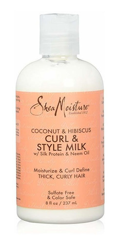 Shea Humedad Del Coco Y Del Hibisco Curl Y Estilo Leche 8 Oz
