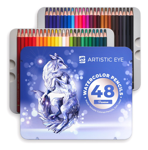 Lápices De Acuarela De Alta Calidad, Juego De 48