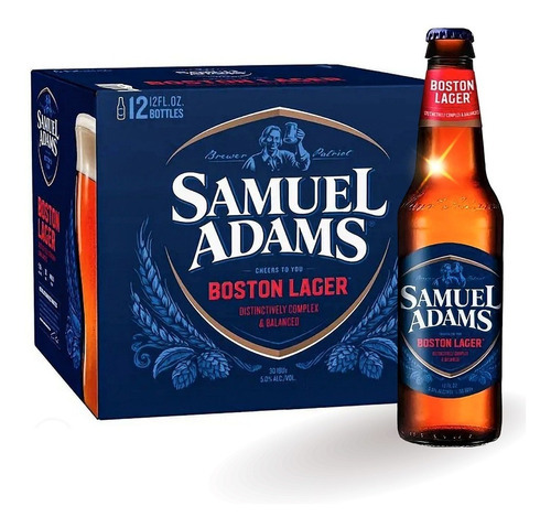 Caja Cerveza Samuel Adams Boston Lager 355ml