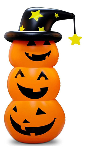 Decoração De Abóbora Inflável Gigante De Halloween De 1,2 M