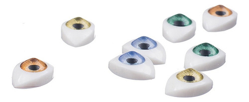 . 8pcs Juegos De Huecos Ojos De 4 Colores Ovales For Muñeca