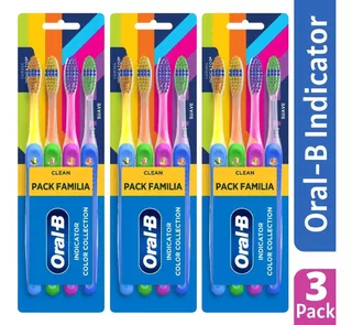 Escova Dental Oral-b Indicator Color Familia N° 35 C/3 Pack