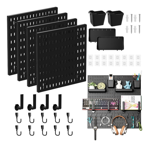 Organizador De Escritorio Pared Con Accesorio, Anclaje Tabla