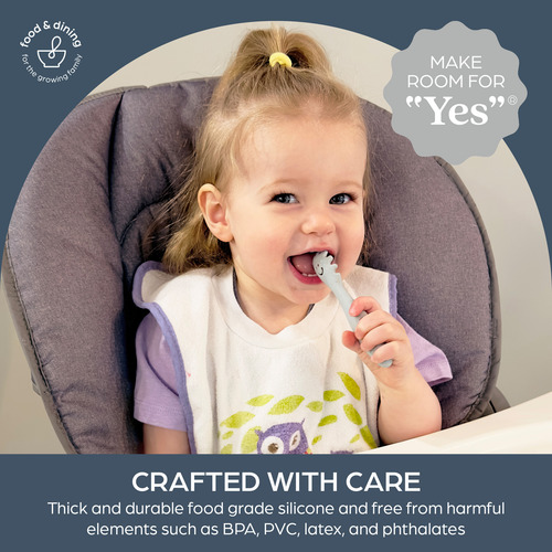 Juego De Cucharas De Silicón Para Bebé Dreambaby