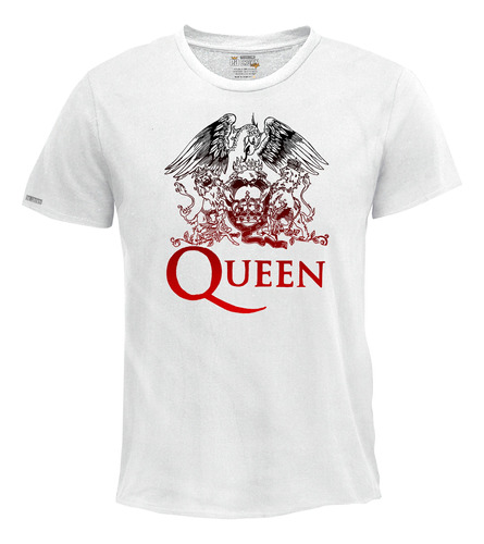 Camisetas Queen Freddie Mercury Rock Estampadas Escudo Ink