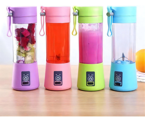 Mini Liquidificador Prático Portatil Smart 6 Lâminas 4 Cores Cor Rosa 3,7