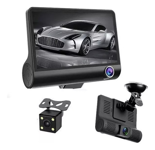 Camara Auto Pro Triple Pantalla Interior Retroseso Cabina Dn