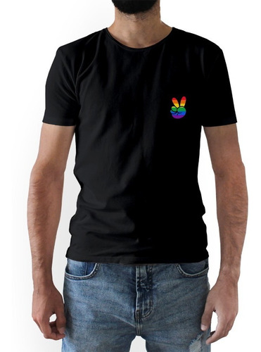 Playera Dama Caballero Saludo Lgbti Orgullo Gay Bordada