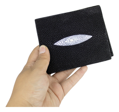 Cartera Billetera En Piel De Mantarraya Macho Genuina