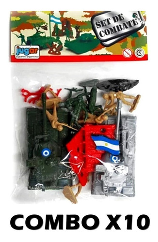 Set Bolsa Soldados X10 Por Mayor Juego Soldaditos Niño Jugar