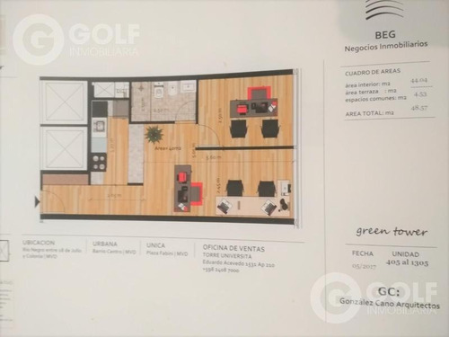 Vendo Apartamento 1 Dormitorio A Estrenar, Vivienda U Oficina, Centro