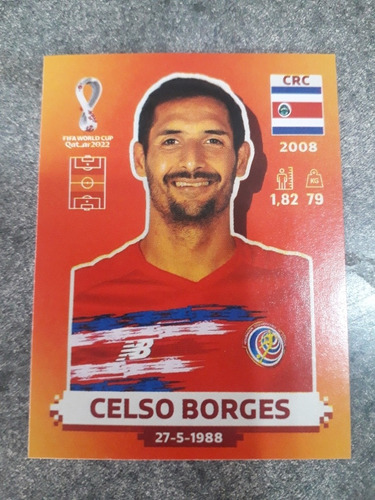 Figurita Mundial Fifa Qatar Celso Borges Costa Rica