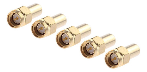 5x Terminal Tapa Carga Simulada 2w 50ohm Chapado En Oro