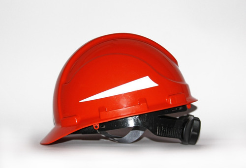 Casco De Seguridad Matraca Cachucha C/reflejante Infra Pro Color Naranja